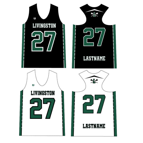 Livingston Lacrosse Girls Sublimated Reversible Game Jersey