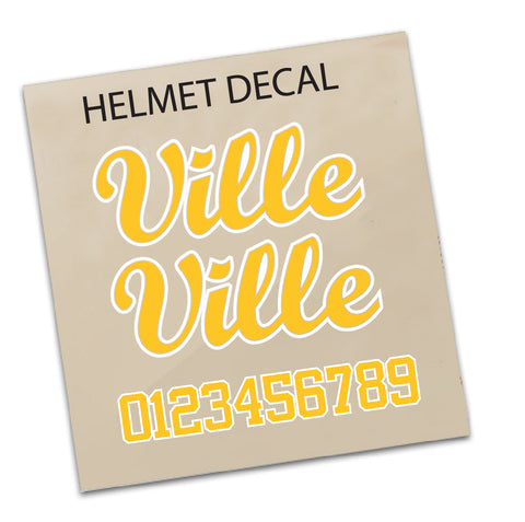 Custom Helmet Decals