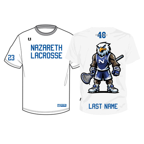 Nazareth Lacrosse Men's Elite Sublimated Shooting Shirt / White