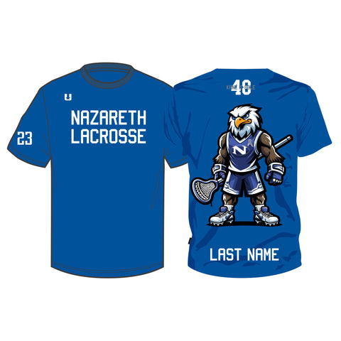 Nazareth Lacrosse Men's Elite Sublimated Shooting Shirt / Royal